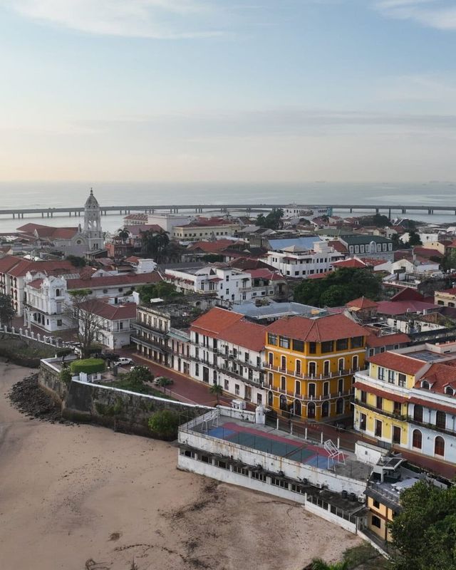 Casco Viejo in Panama City from above