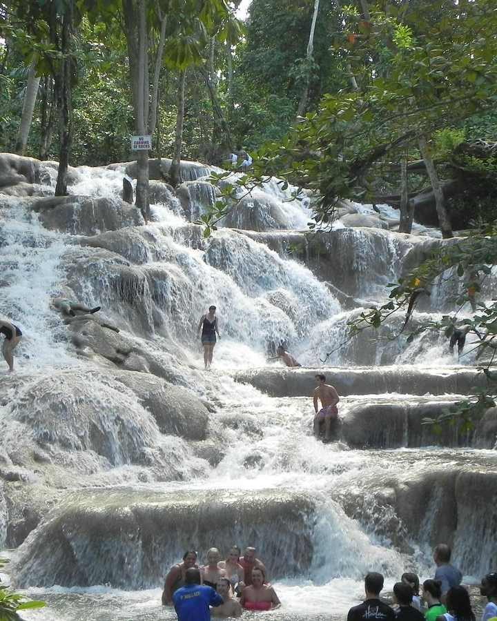 Climbing Dunn's River Falls