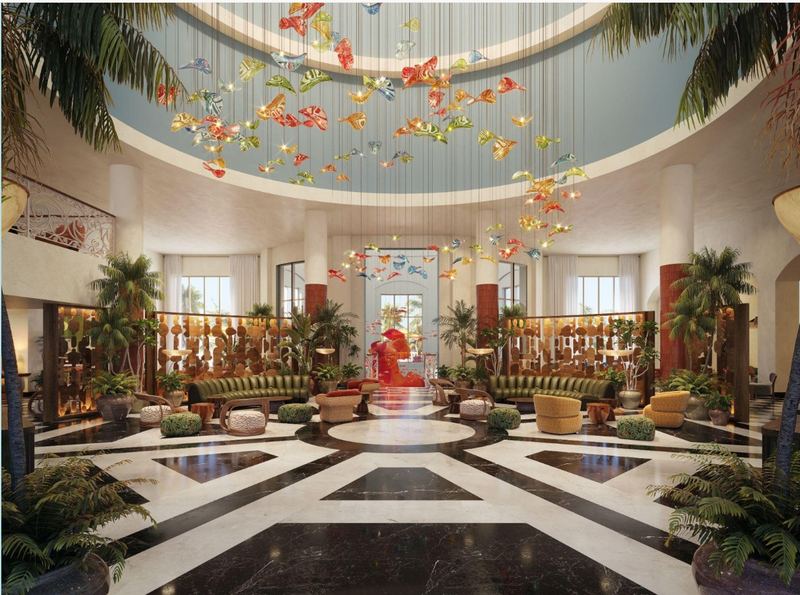 The lobby at JOIA Rose Hall