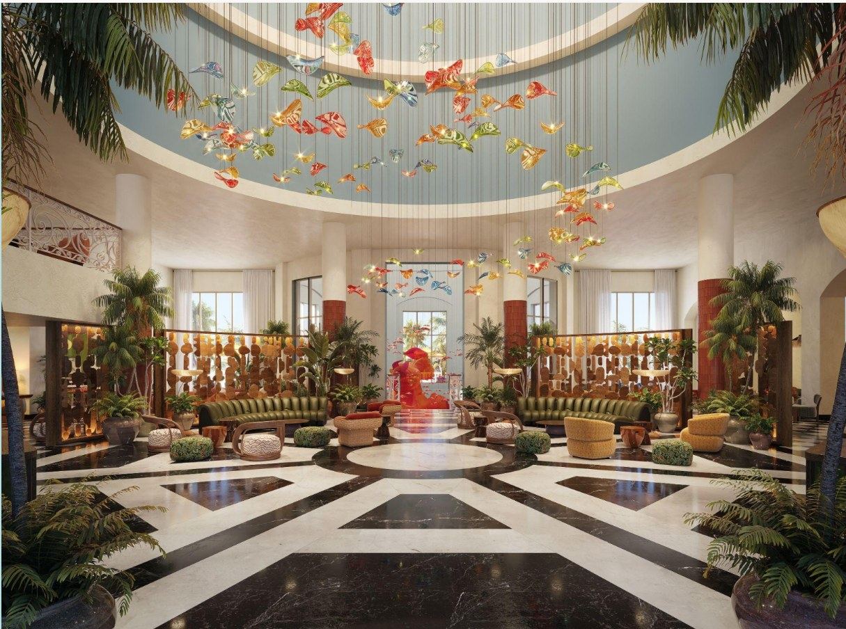 The lobby at JOIA Rose Hall
