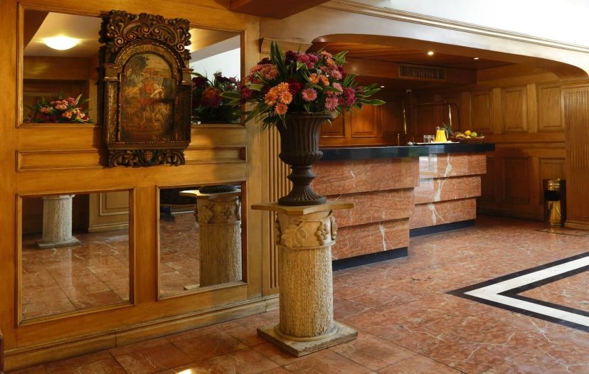 The front desk