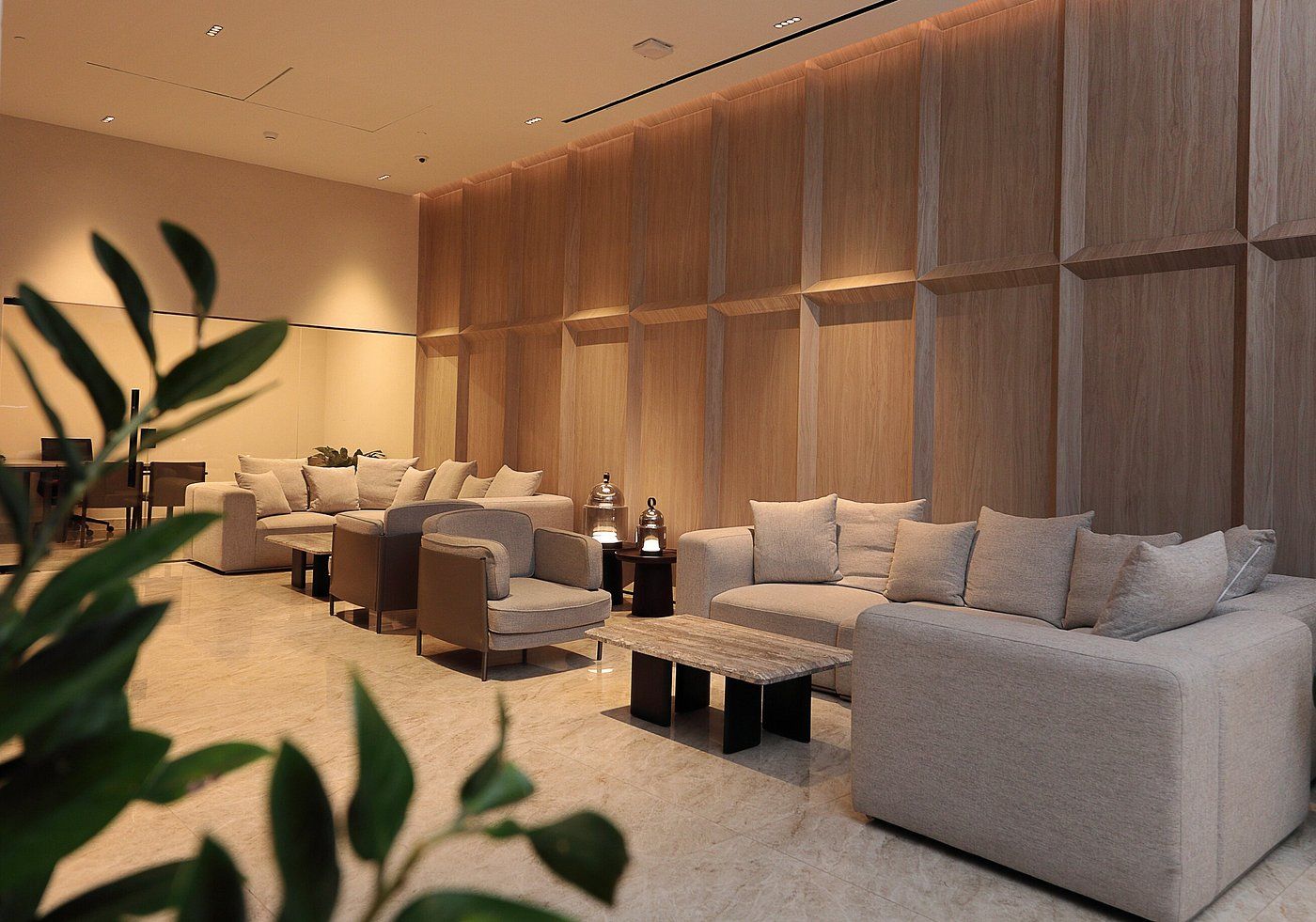 The lobby lounge
