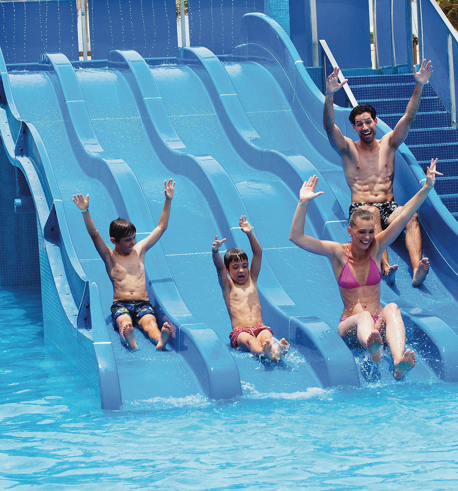 Children's pool with slides