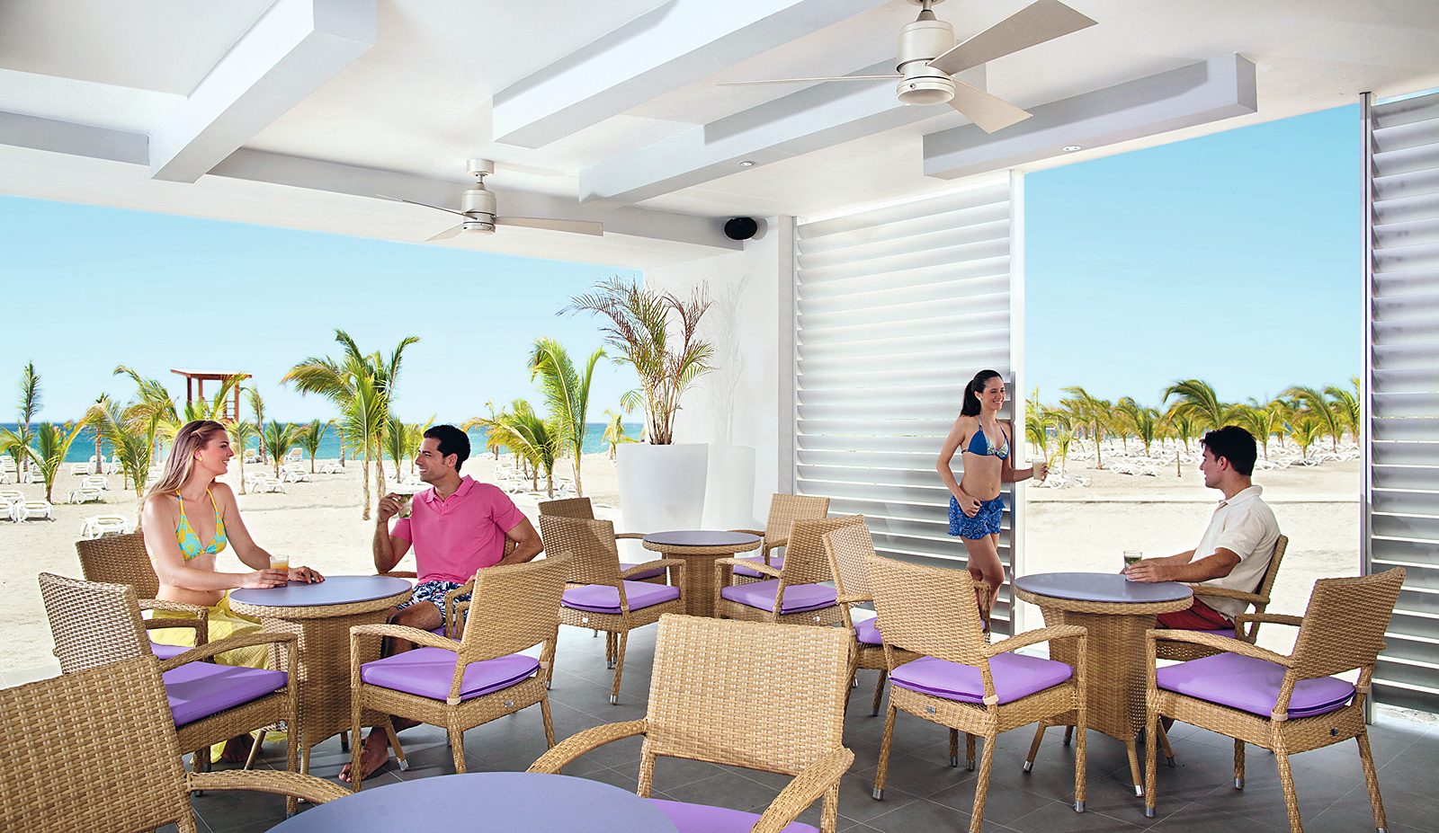 Terrace on the beach