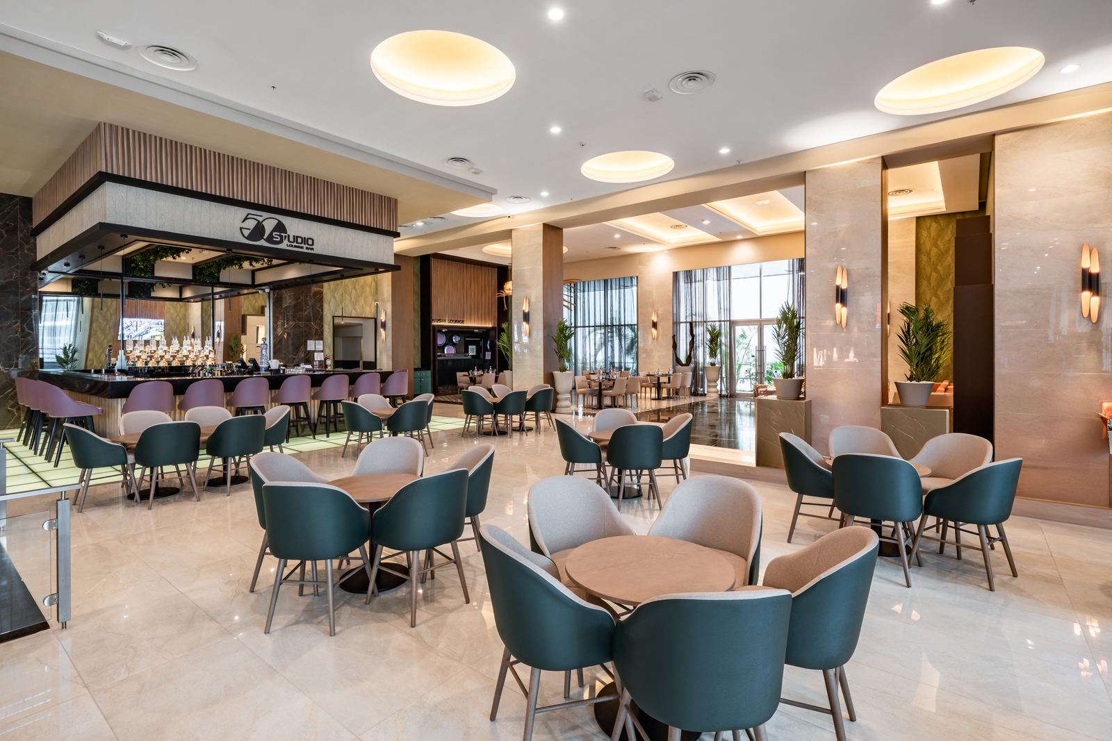 The lobby bar