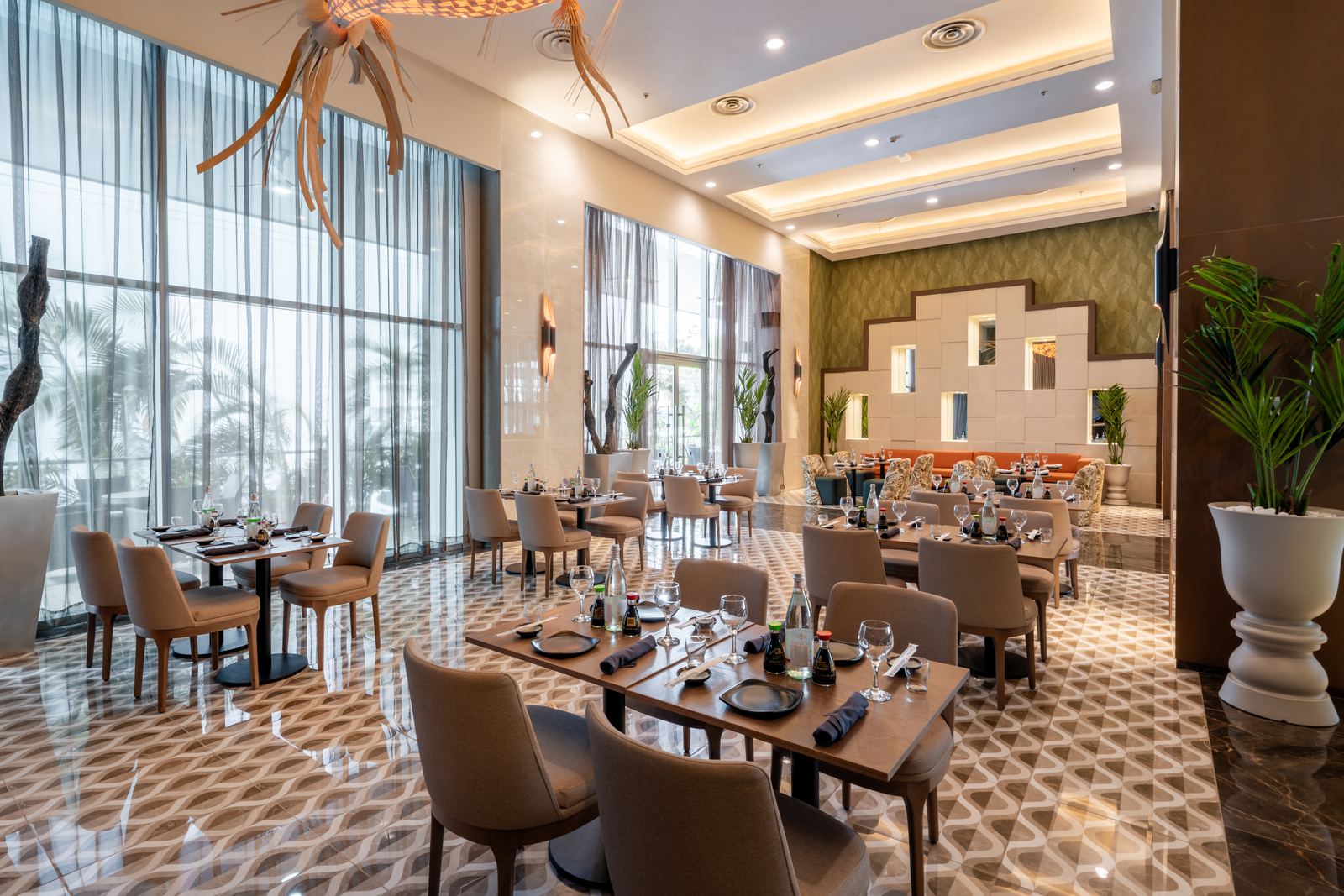 One of the restaurants