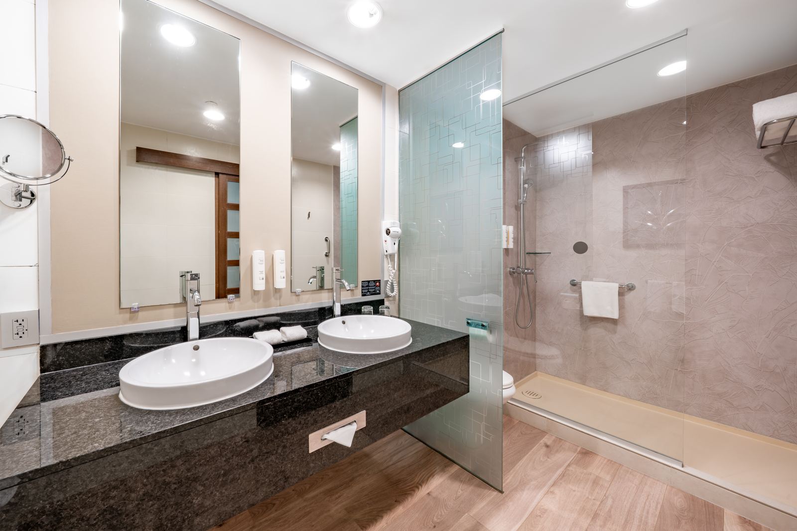 Bathroom with a walk-in shower