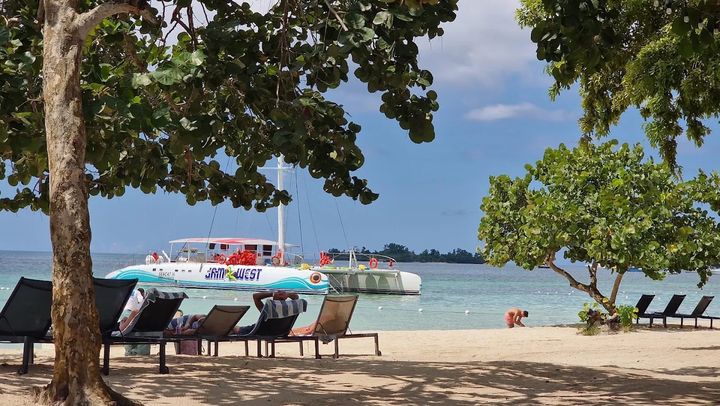 A catamaran beach day on the north coast of Jamaica
